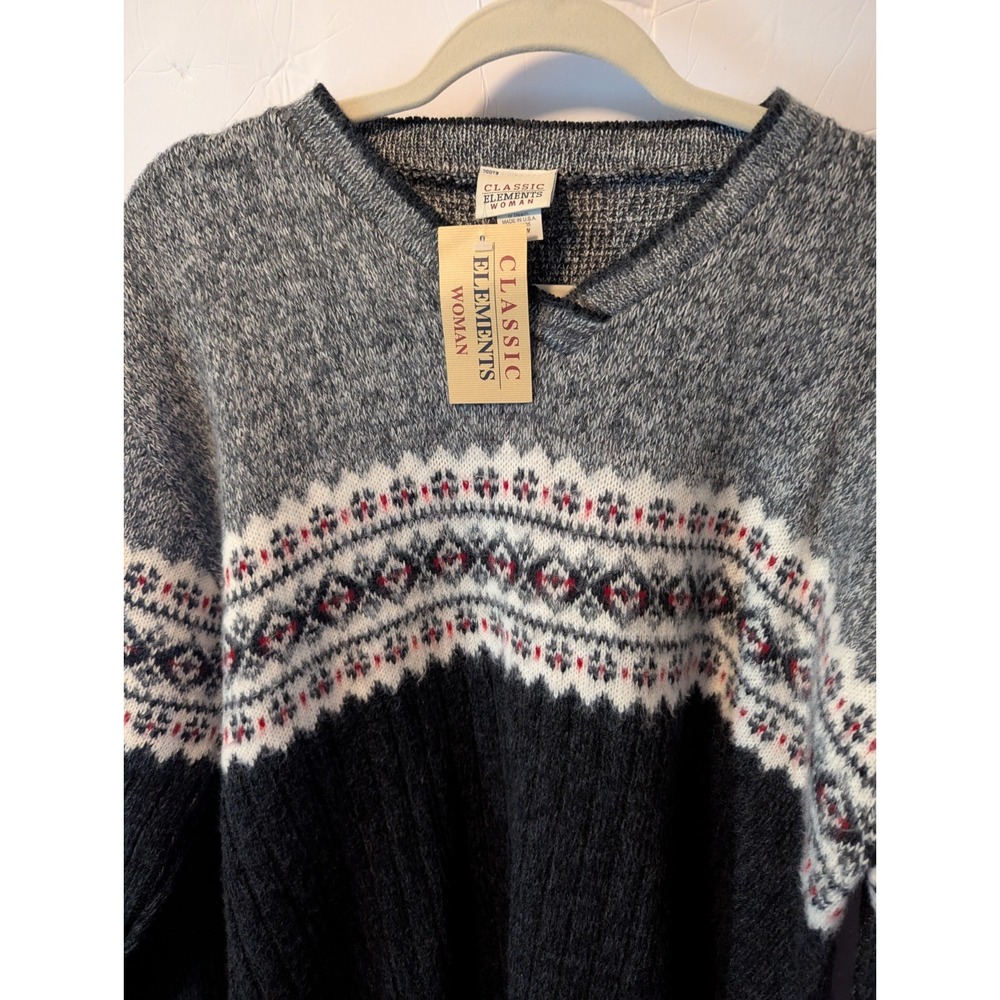 New With Tags Classic Elements Pull Over Womens Sweater